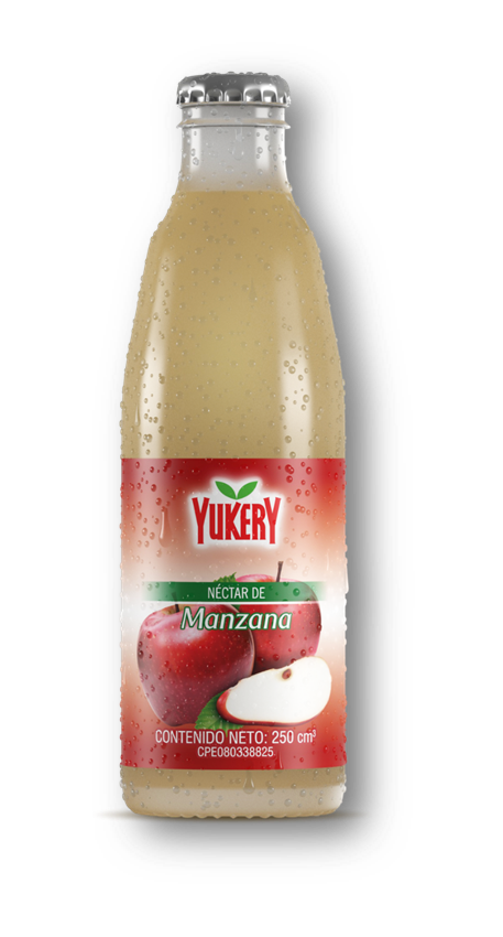 YUKERY MANZANA Botella 250 ml x 12 Uds.