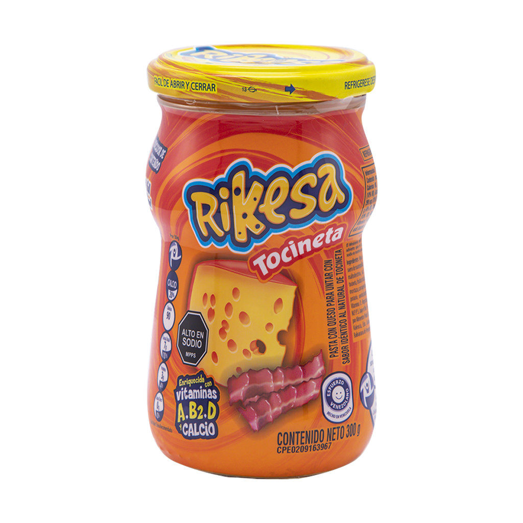 RIKESA QUESO TOCINETA ENRIQ 300 G x 12 Uds.