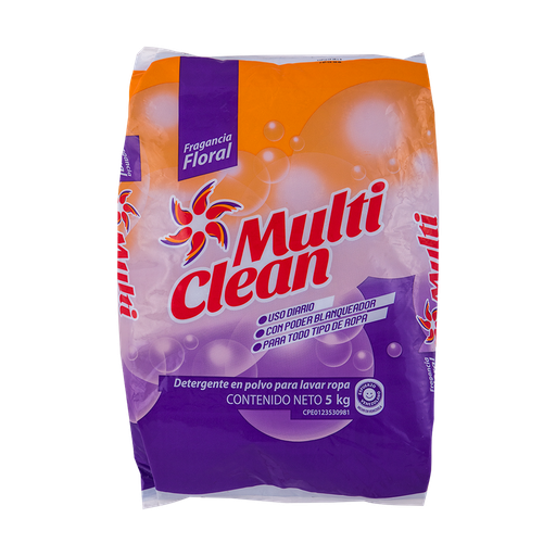 [L392] MULTI CLEAN DETER FRAG FLORAL 5 KG x 4 Uds.