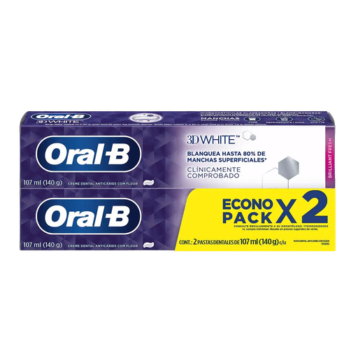 [80679826] ORALB CREMADENT 3D-WHITE 2PACK 200G x 12 Uds.